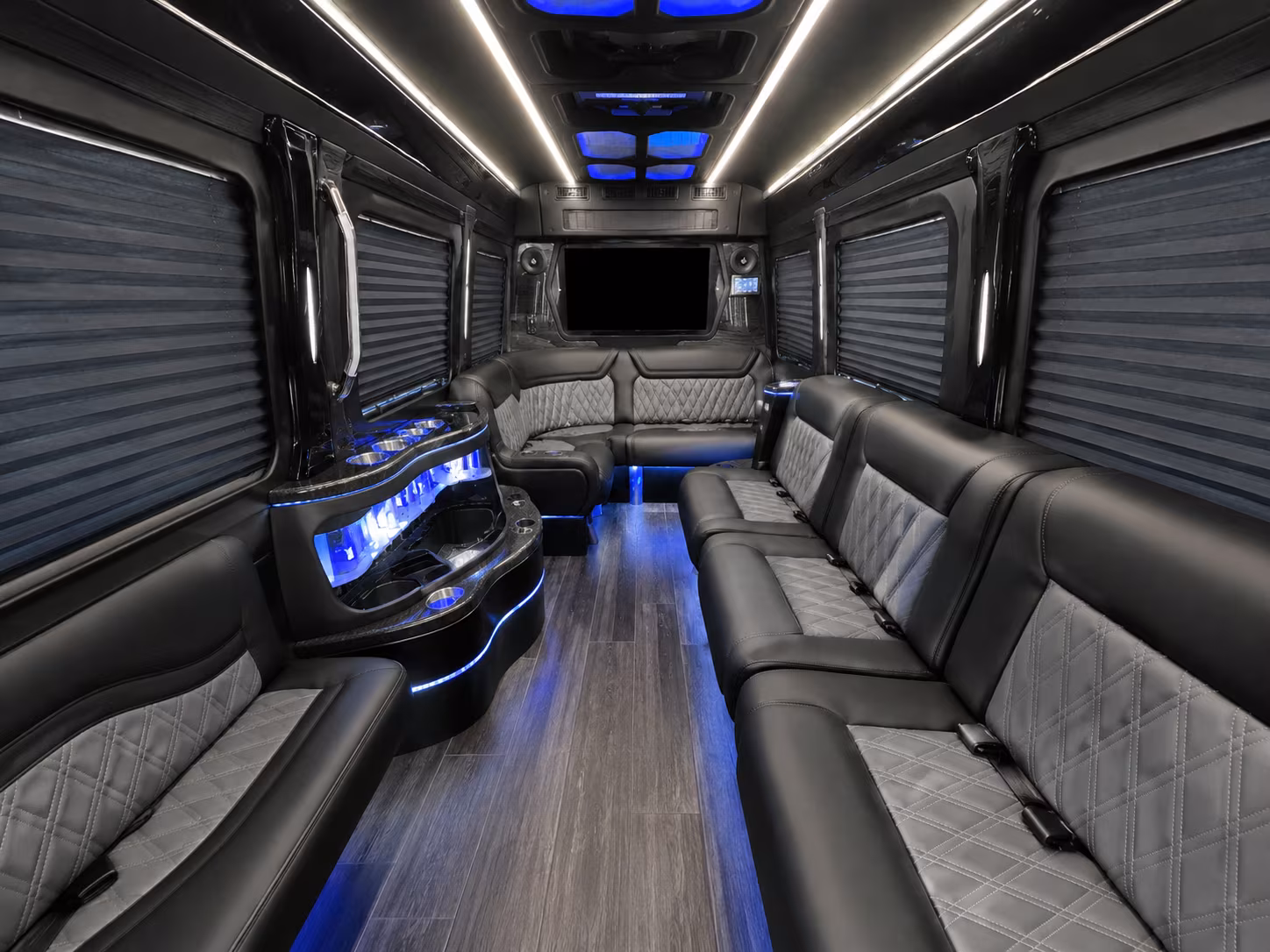 beaverton 50 passenger party bus inside